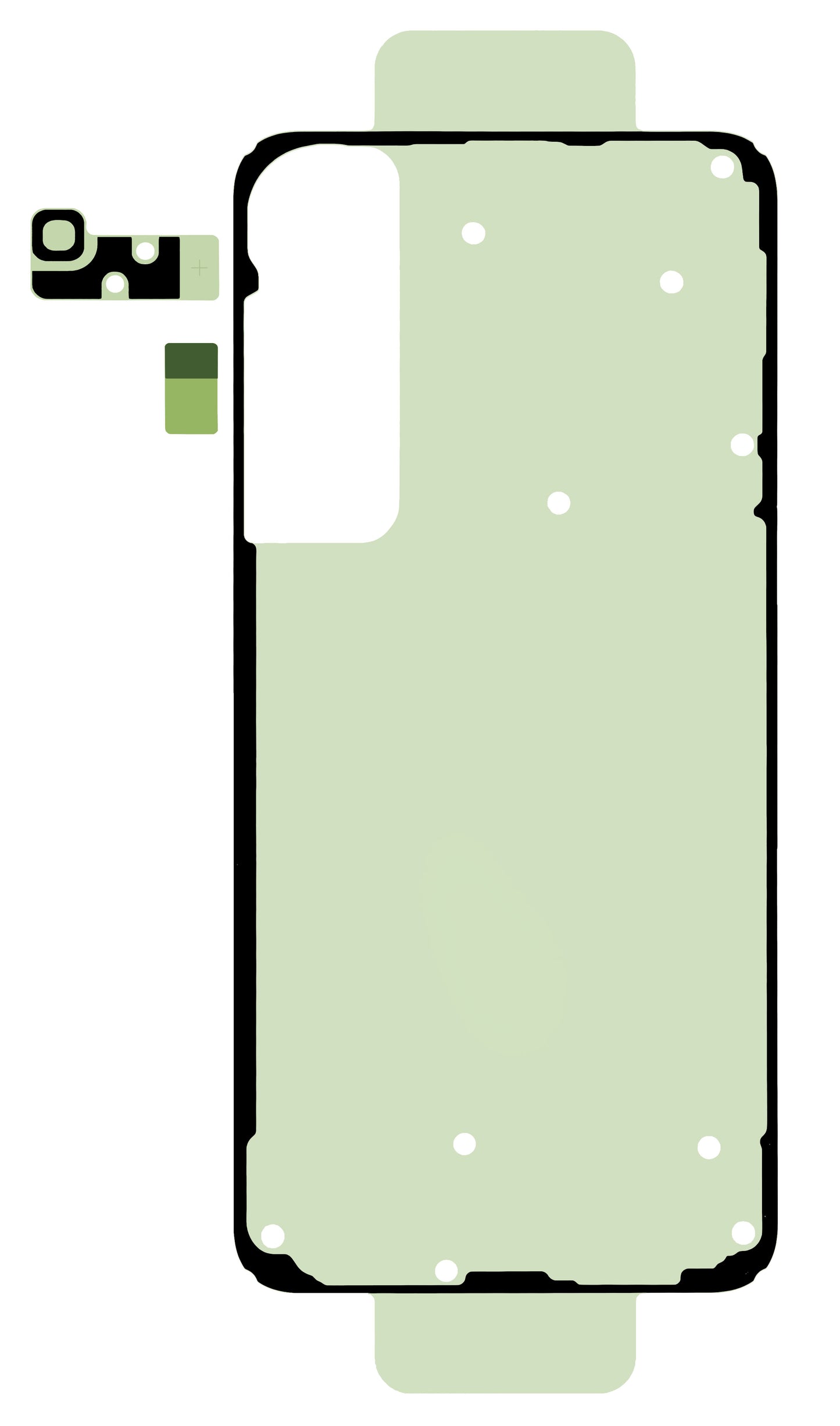 Kit Ljepilo Poklopac Baterije Samsung Galaxy S25+ S936, Service Pack GH82-36508A