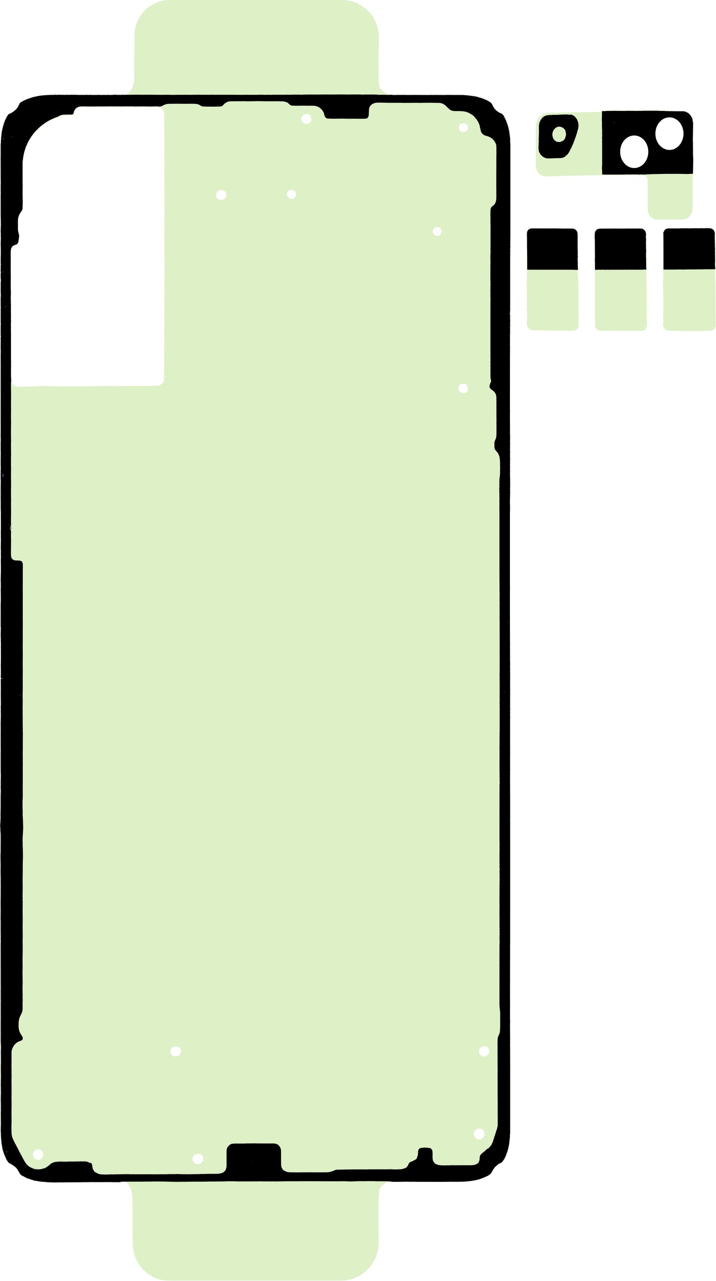 Kit Ljepilo Poklopac Baterije Samsung Galaxy S25 Edge S937, Service Pack GH82-37312A