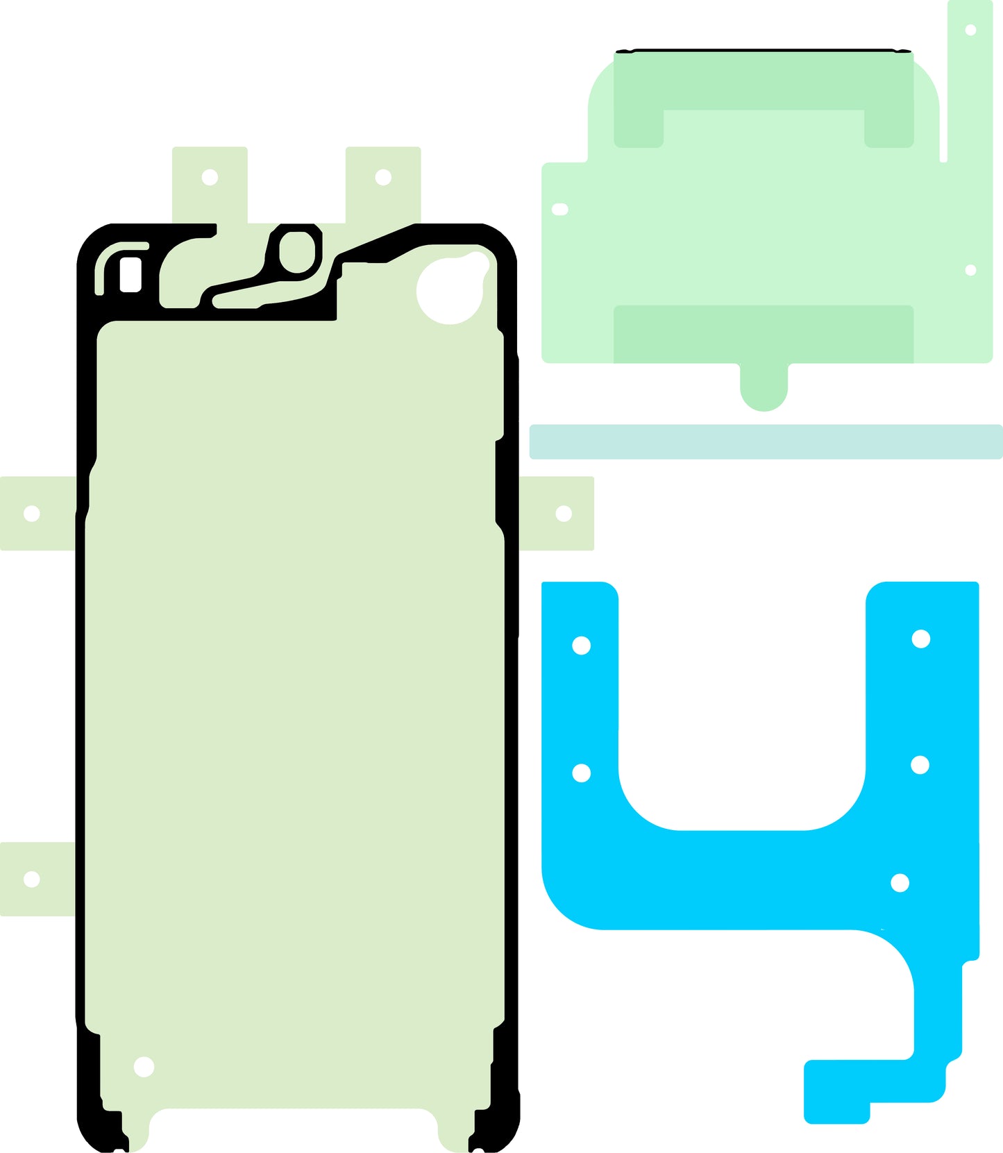 Kit Ljepilo za Zaslon Samsung Galaxy S23+ S916, Service Pack GH82-30555A