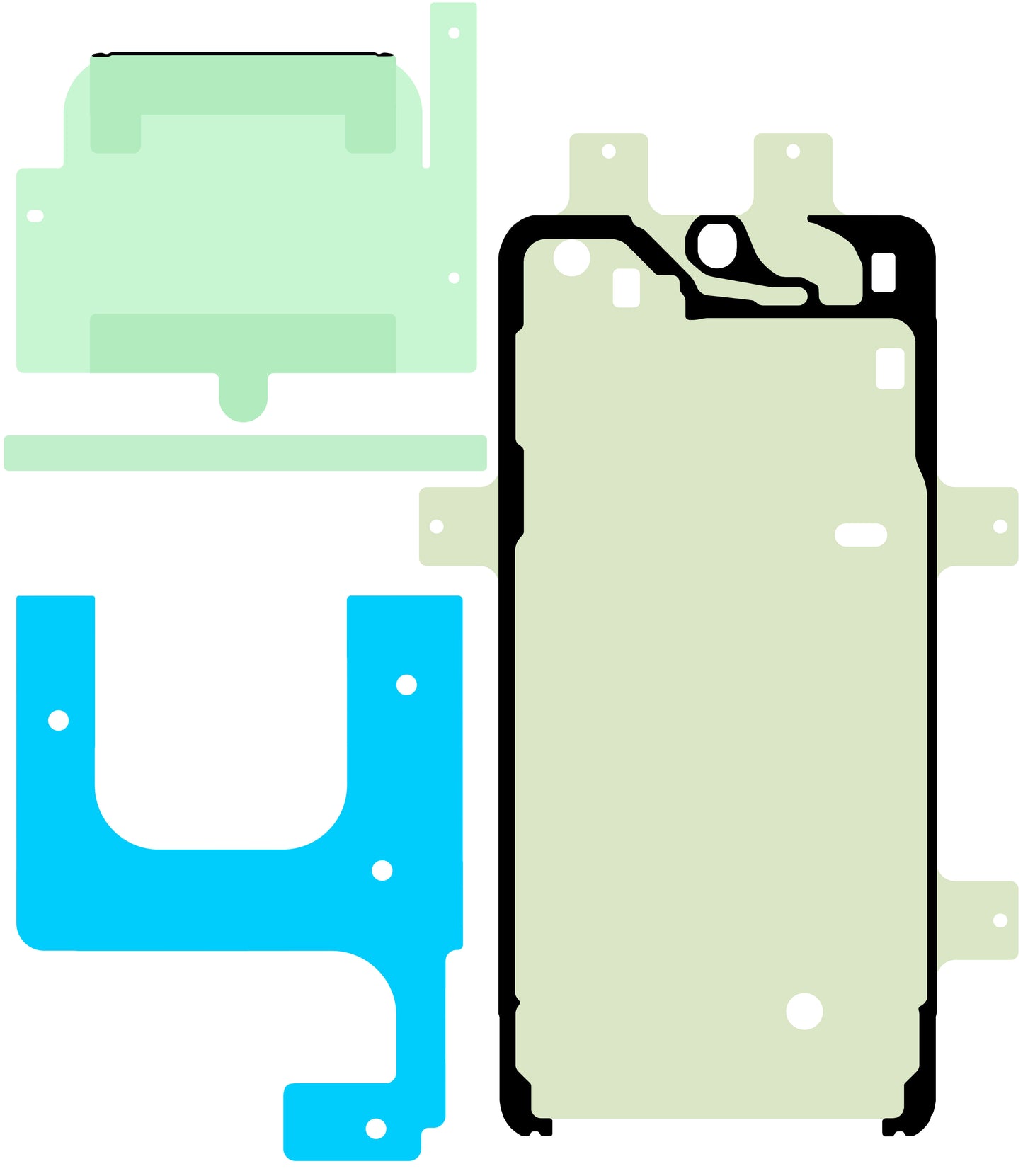 Kit Ljepilo za Zaslon Samsung Galaxy S23 S911, Service Pack GH82-30551A