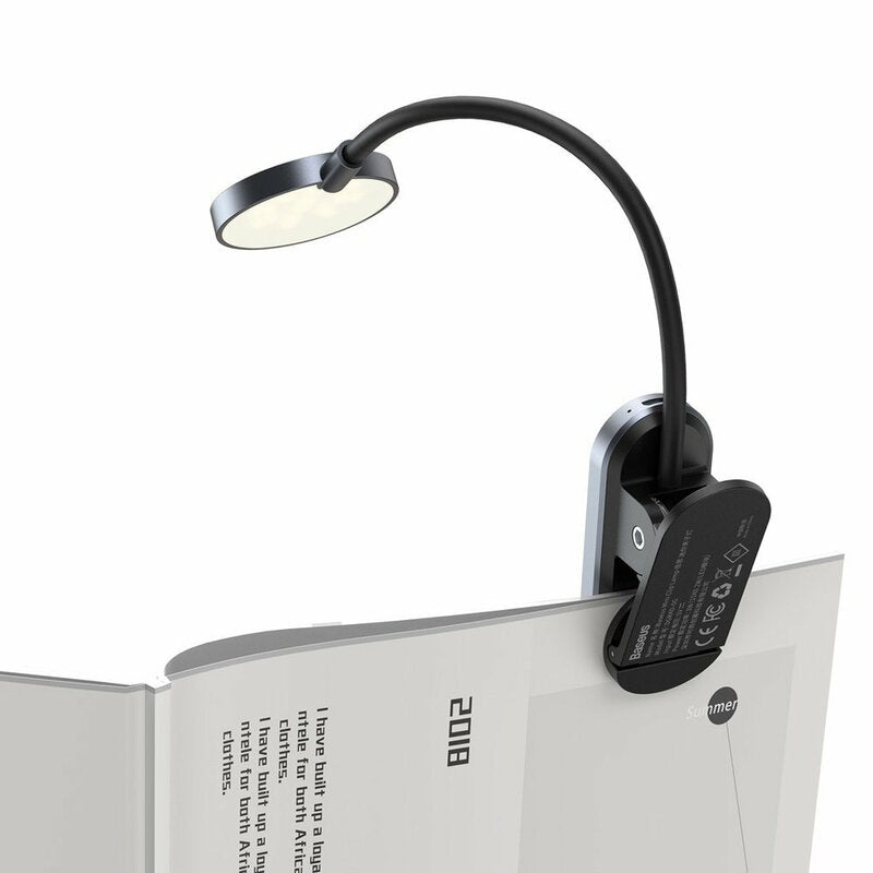 Prijenosna LED lampa Baseus Comfort Reading Mini Clip, Siva DGRAD-0G