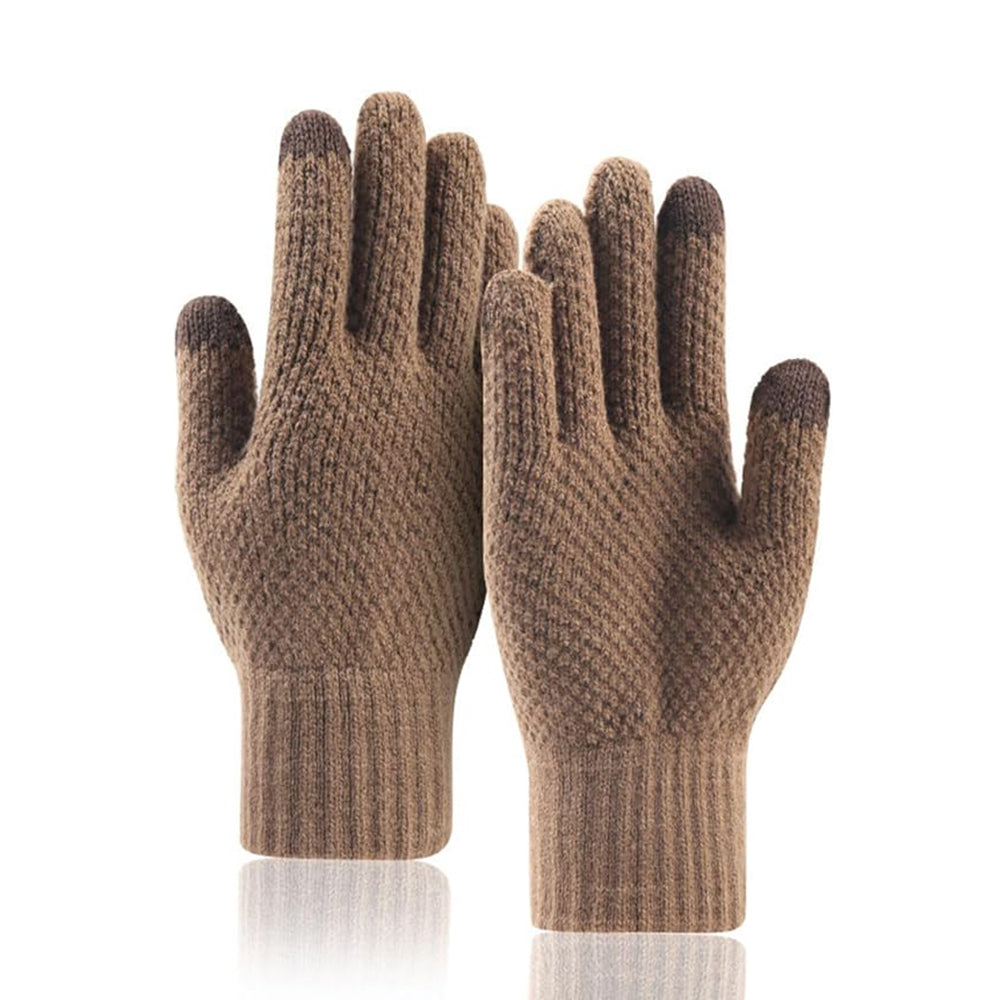 Zimske Taktile Rukavice za Muškarce Techsuit ST0013, Veličina 22cm, Smeđa