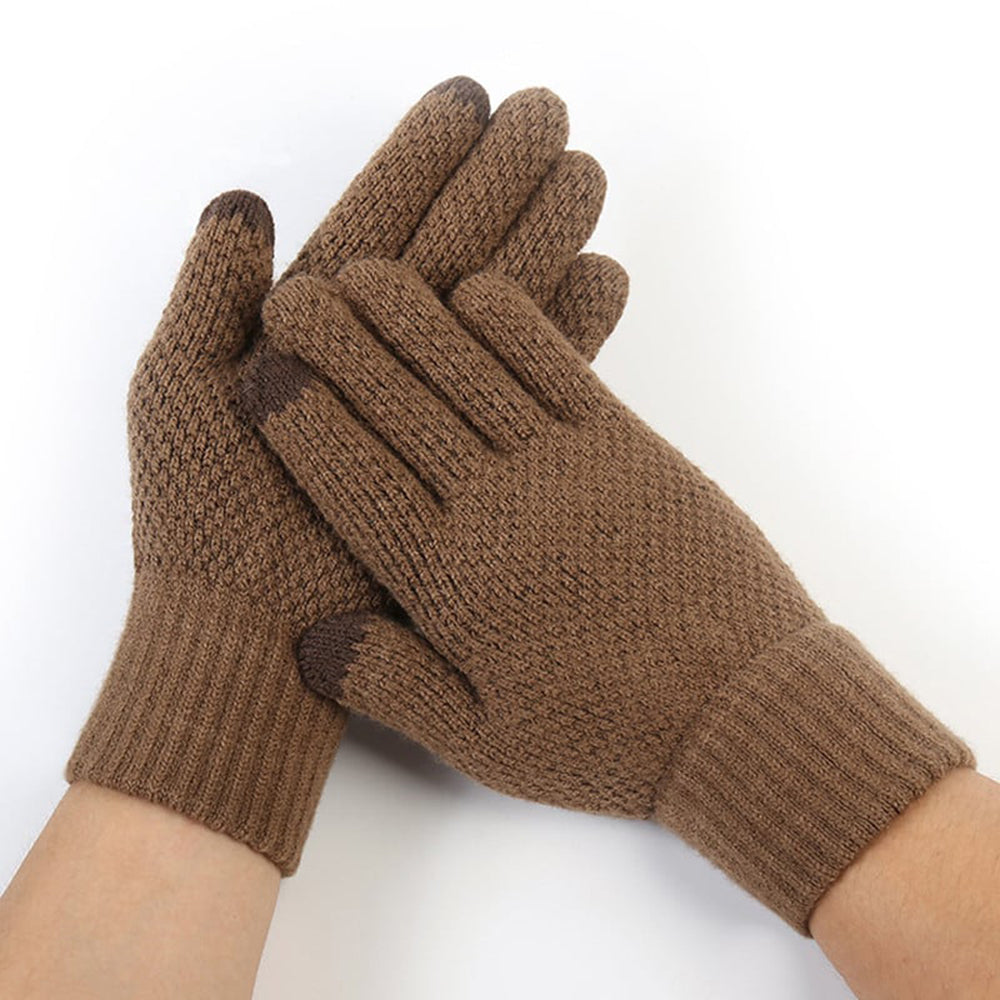 Zimske Taktile Rukavice za Muškarce Techsuit ST0013, Veličina 22cm, Smeđa