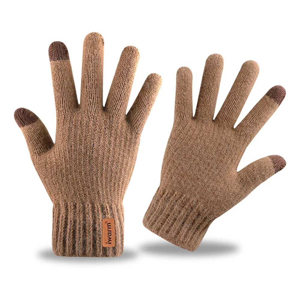 Zimske taktilne rukavice Iwarm ST0016, Veličina 22cm, Smeđa
