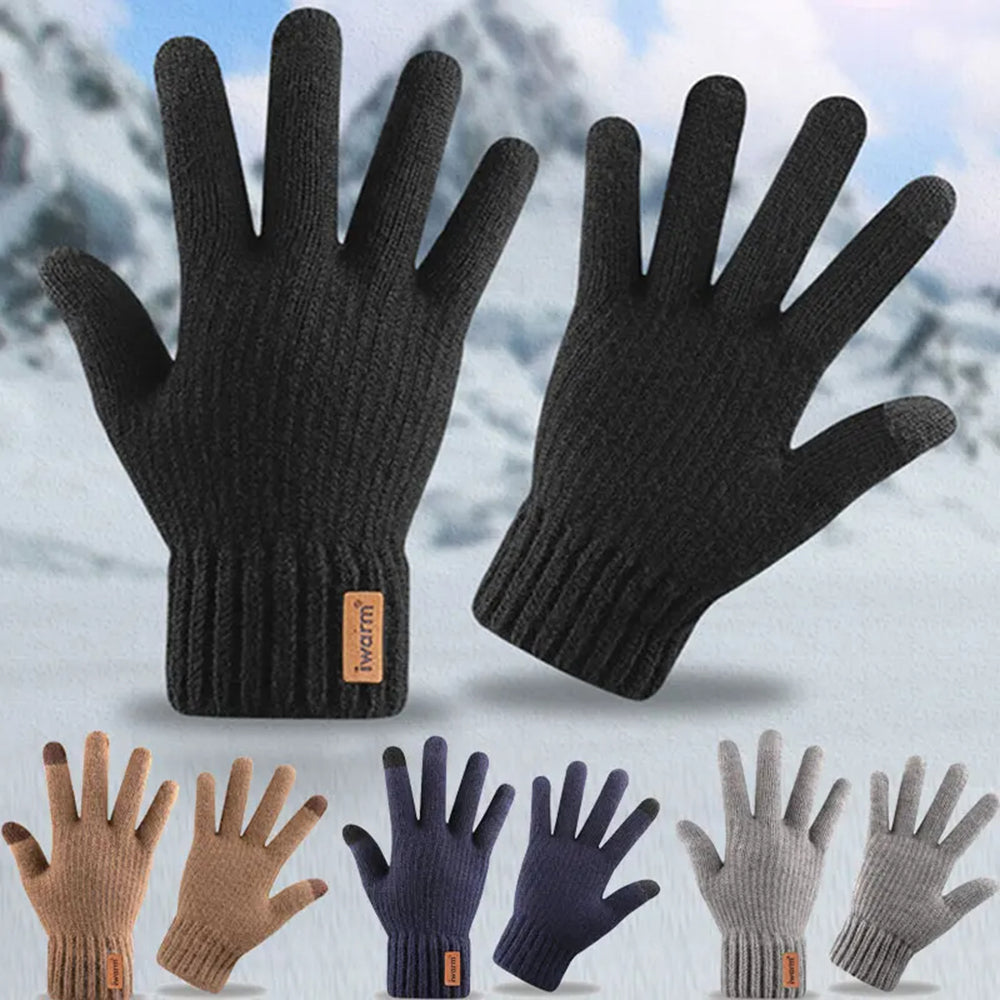 Zimske taktilne rukavice Iwarm ST0016, Veličina 22cm, Smeđa