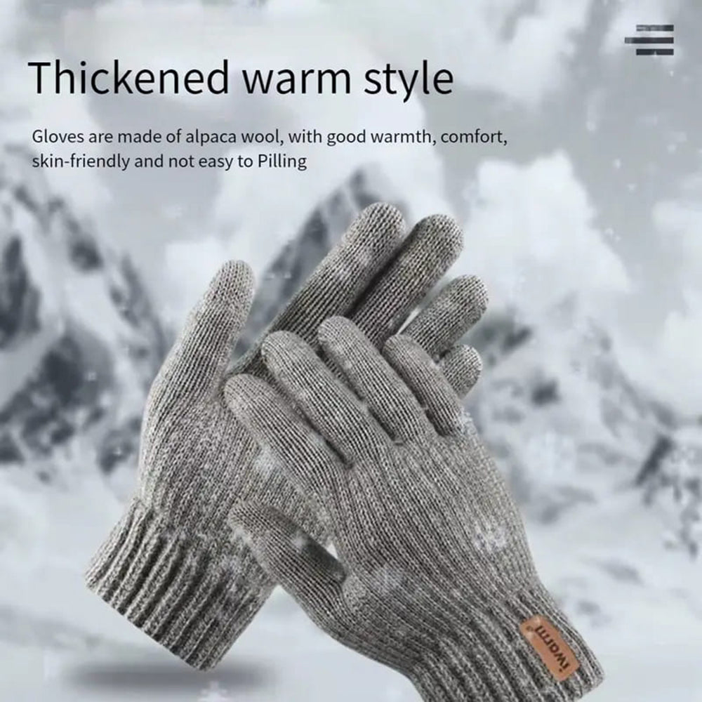 Zimske taktilne rukavice Iwarm ST0016, Veličina 22cm, Smeđa