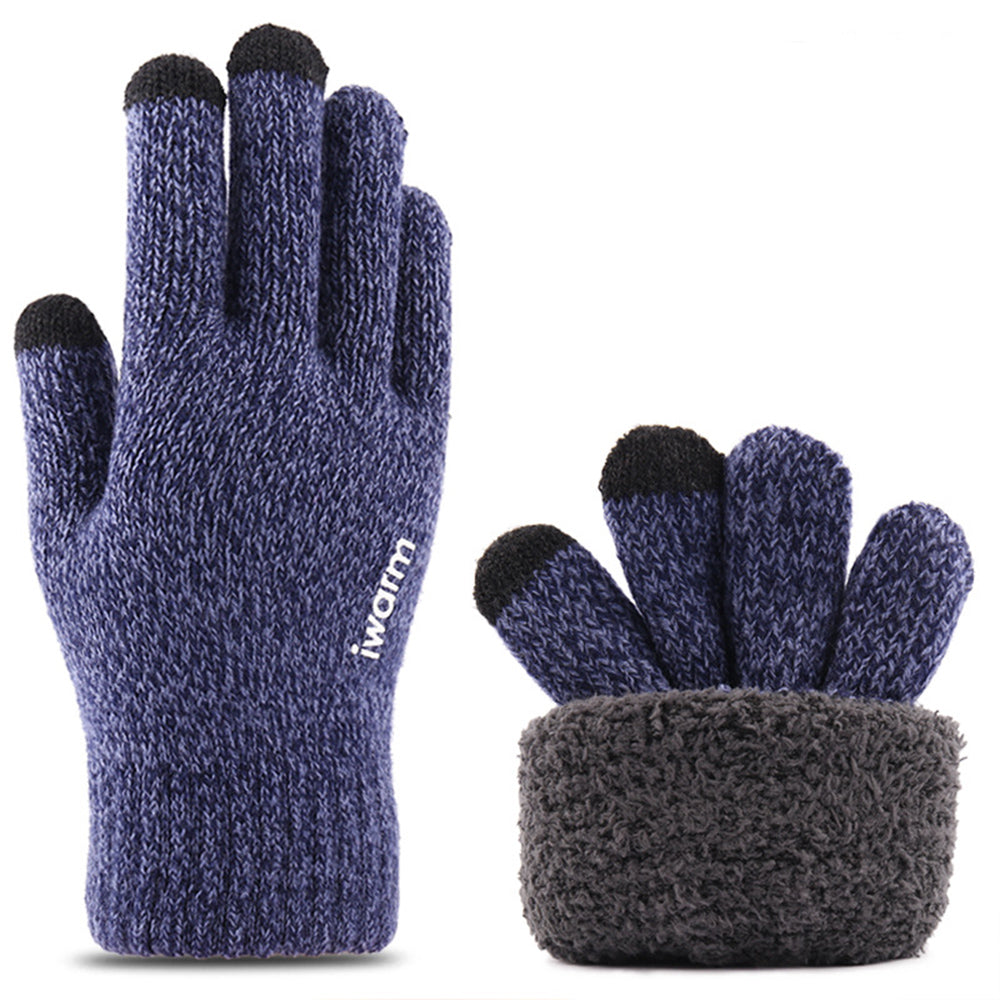 Zimske Taktile Rukavice Iwarm ST0018, Veličina 23cm, Plave