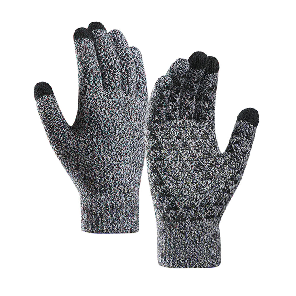 Zimske Taktile Rukavice Iwarm ST0018, Veličina 23cm, Crno Sive