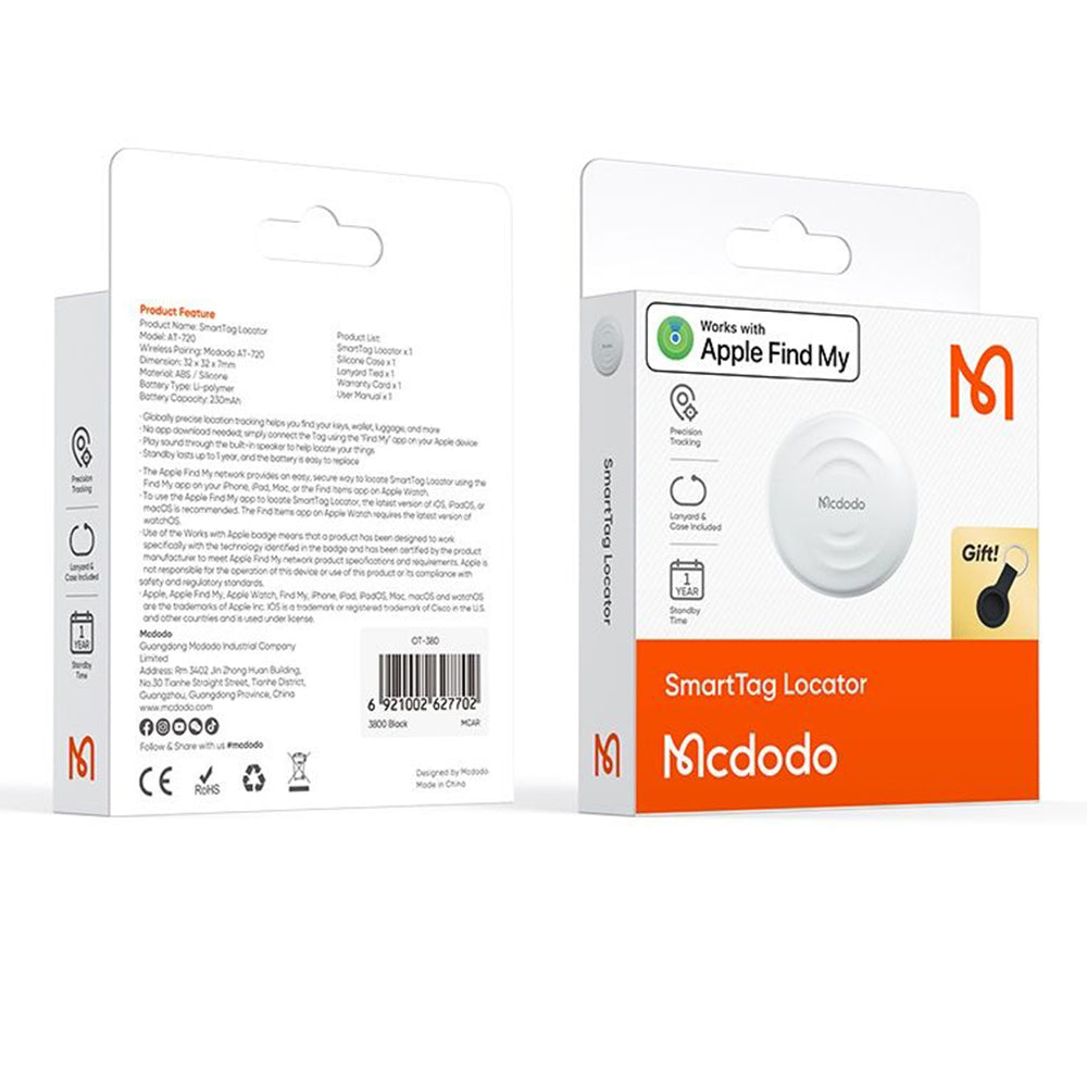 McDodo SmartTag AT-7200 za iOS seriju, Bijela
