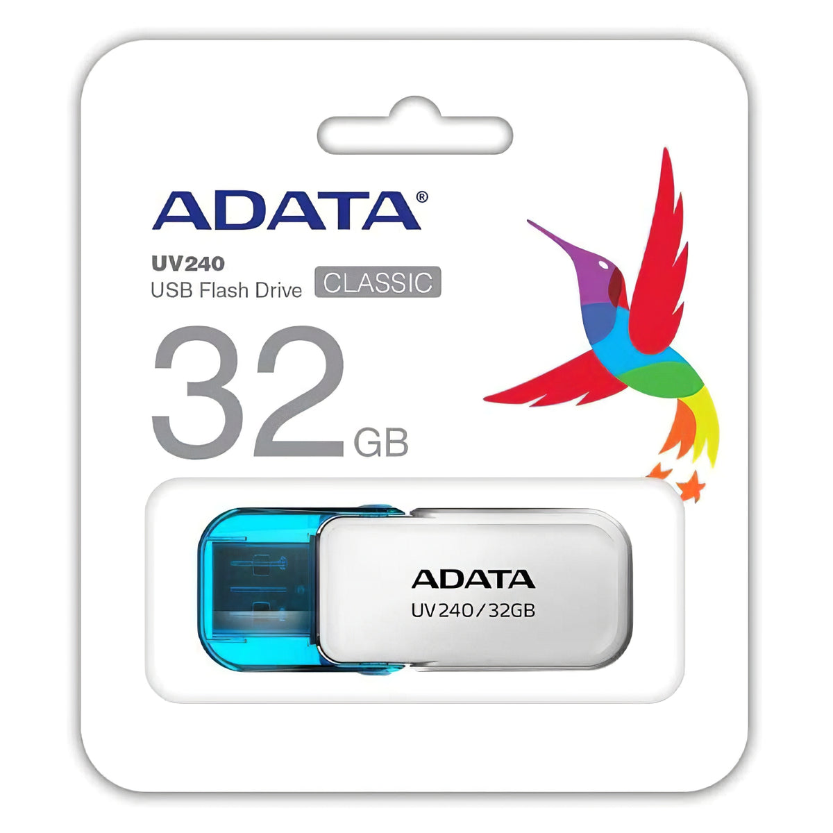 Vanjska memorija USB-A Adata UV240, 32Gb AUV240-32G-RWH