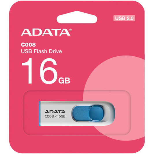 Vanjska memorija USB-A Adata C008, 16Gb AC008-16G-RWE