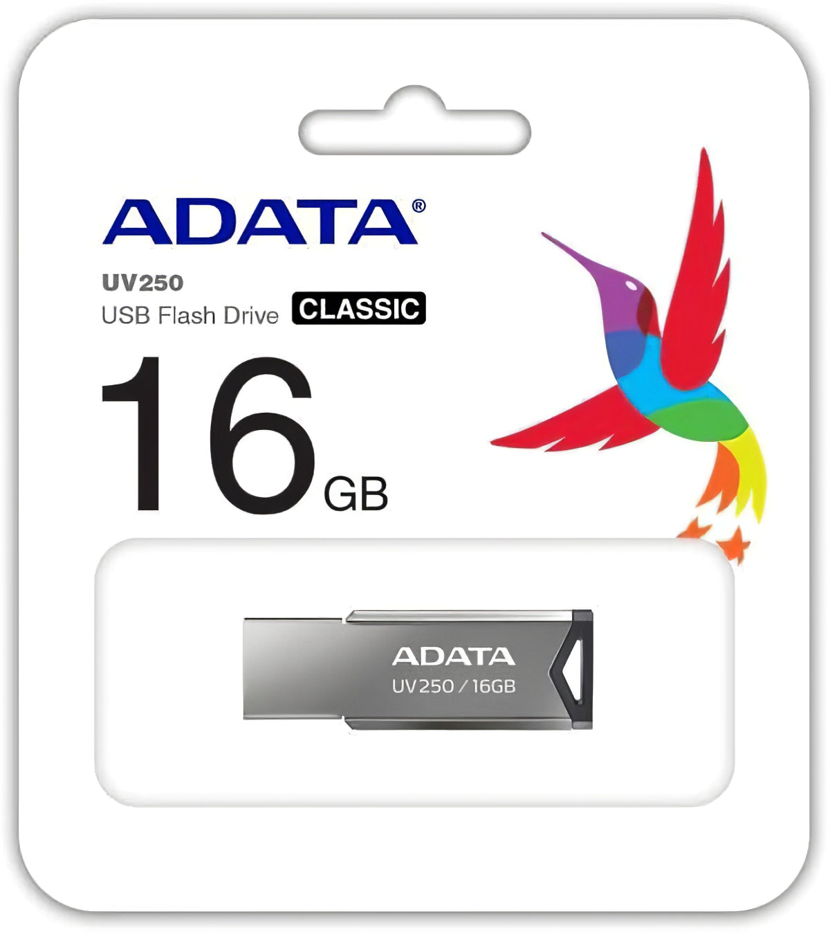Vanjska memorija USB-A Adata UV250, 16Gb AUV250-16G-RBK