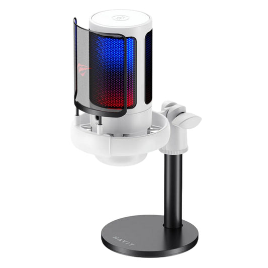 Kardioidni mikrofon HAVIT GK50, RGB, USB-C, 1.8m, Crni