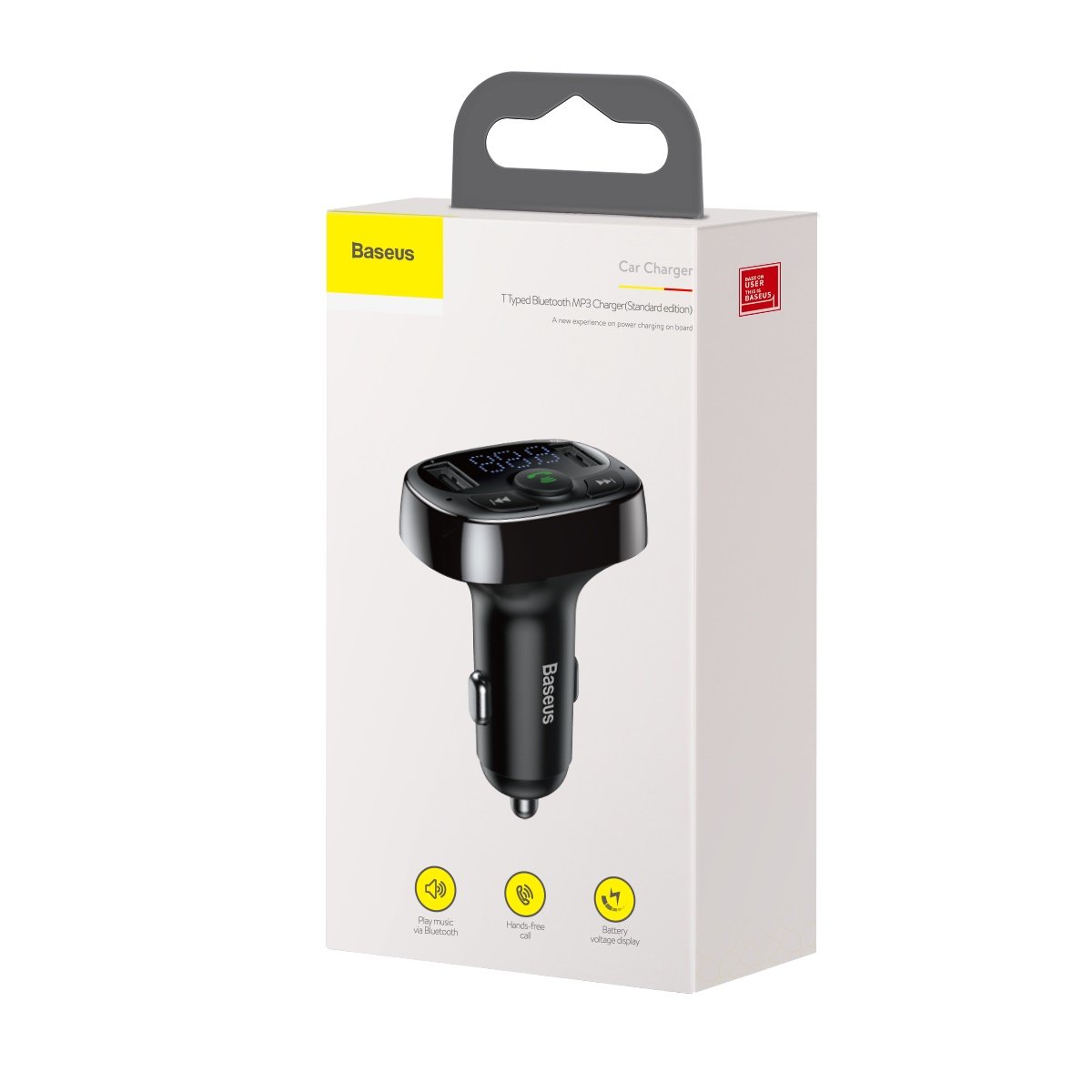 FM Bluetooth modulator Baseus S-09A, 2 x USB-A - 1 x microSD CCMT000001