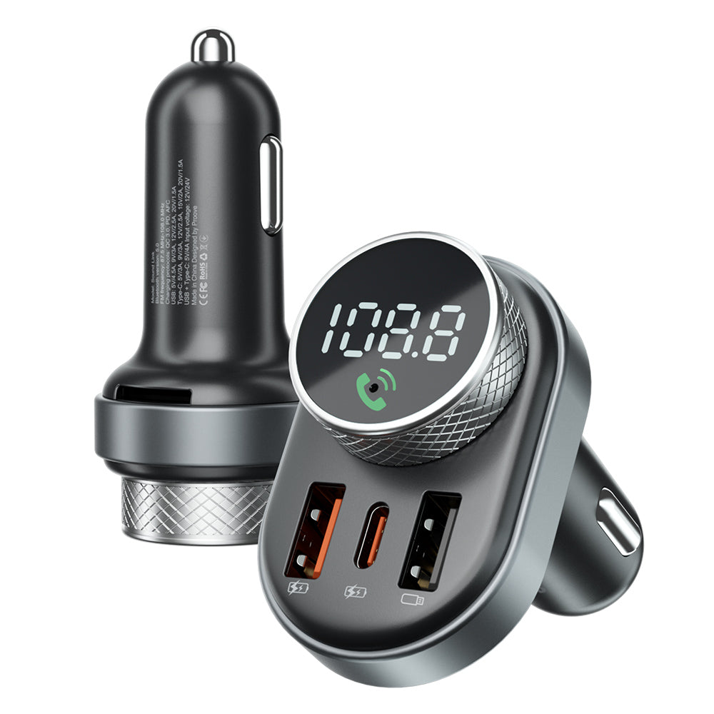 FM Bluetooth modulator Proove, 2 x USB-A - 1 x USB-C - 1 x microSD FMSL30110001