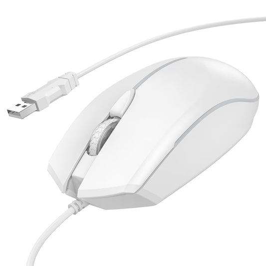 Gaming miš s kabelom USB HOCO GM37, RGB, 2400DPI, Bijela
