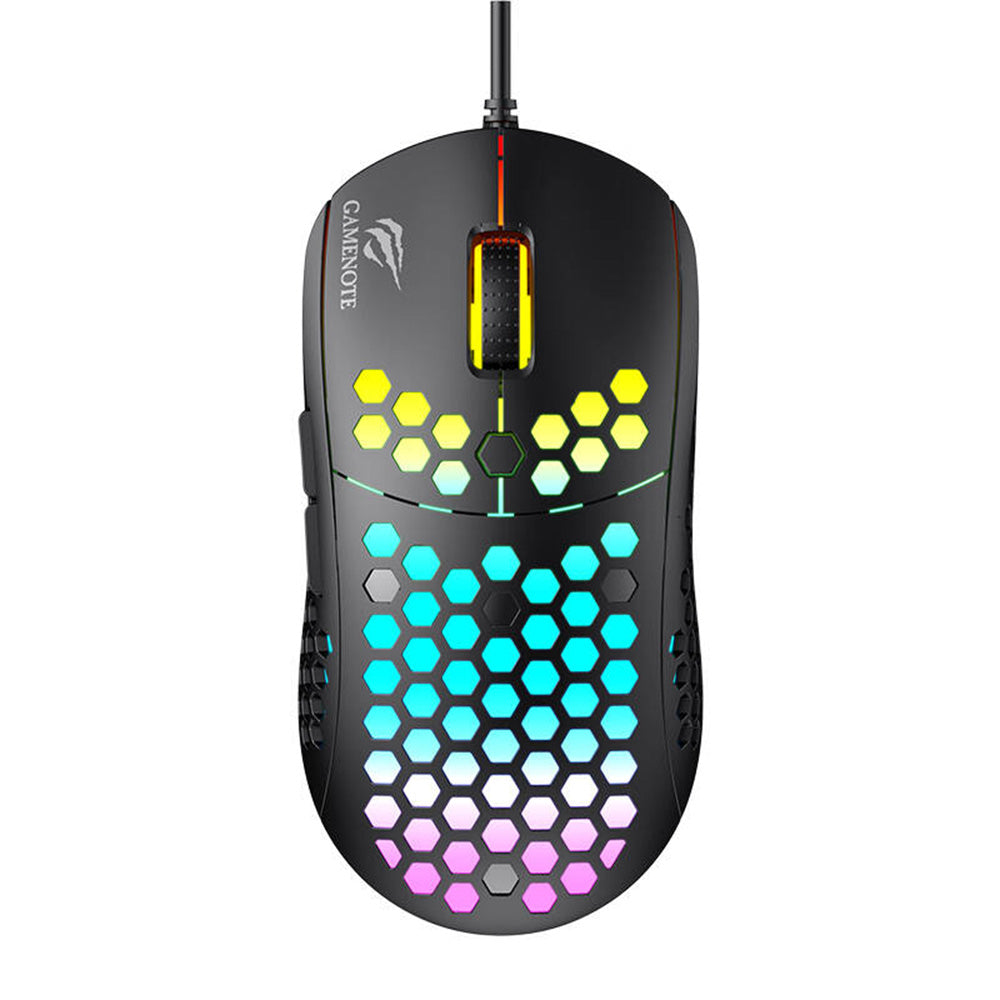 Gaming miš s kabelom USB HAVIT MS1032, RGB, 800DPI - 6400DPI, Crni