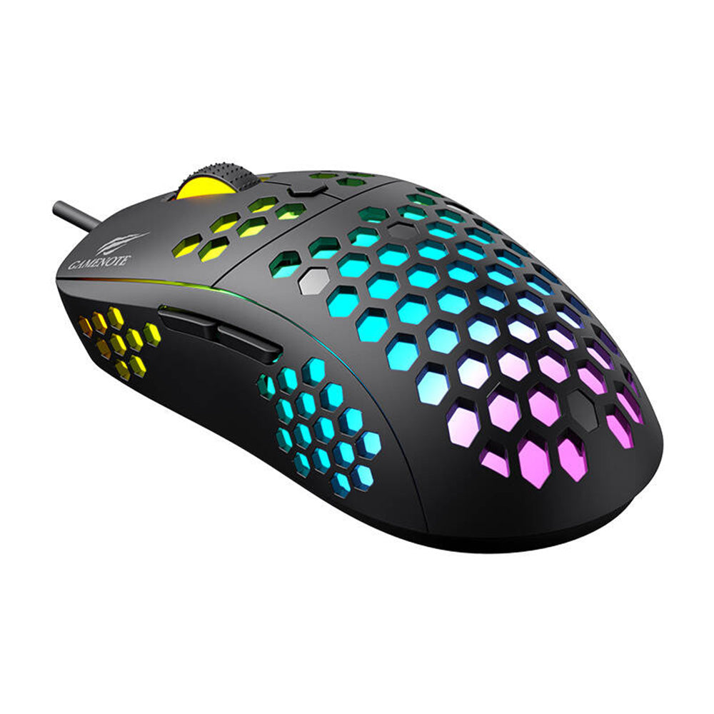 Gaming miš s kabelom USB HAVIT MS1032, RGB, 800DPI - 6400DPI, Crni