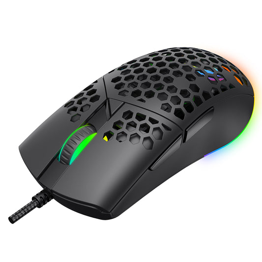 Gaming miš s kabelom USB HAVIT MS1036, RGB, 1200DPI - 7200DPI, 1.6m, Bijeli