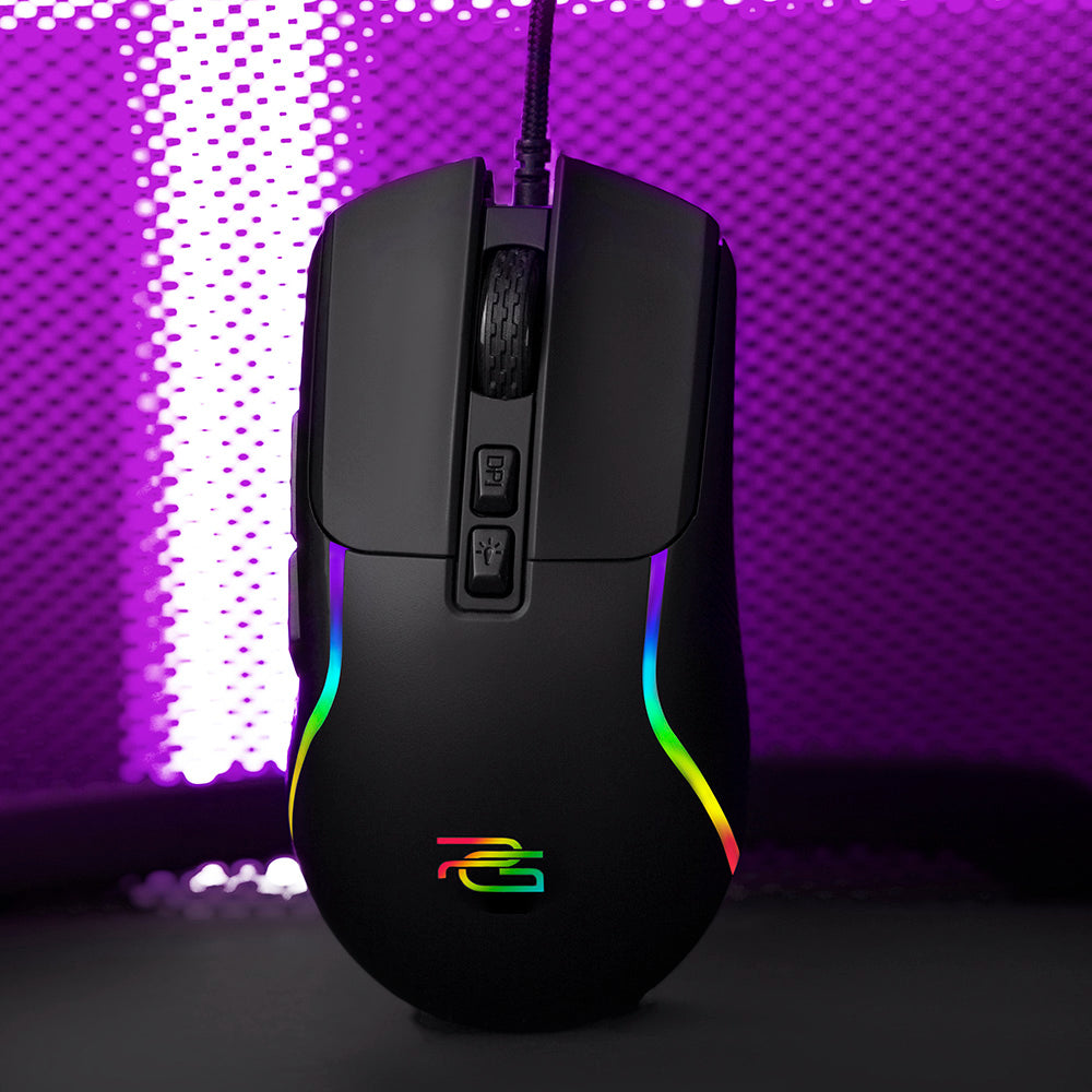 Gaming miš s kabelom USB Proove Assembler, RGB, 12400DPI, Crni CMAS00000101