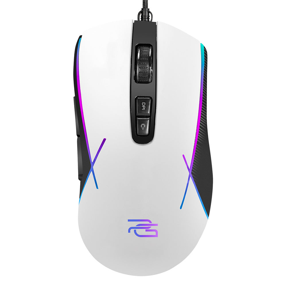 Gaming miš s kabelom USB Proove Defiant, RGB, 7200DPI, Bijeli CMDE00000101