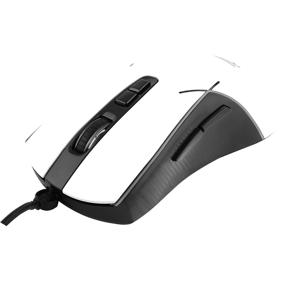 Gaming miš s kabelom USB Proove Defiant, RGB, 7200DPI, Bijeli CMDE00000101