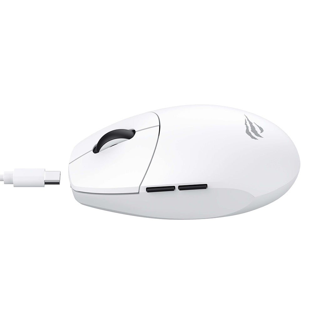 Bežični gaming miš HAVIT MS1039W, 800DPI - 7400DPI, Wi-Fi / Žičani, Bijeli