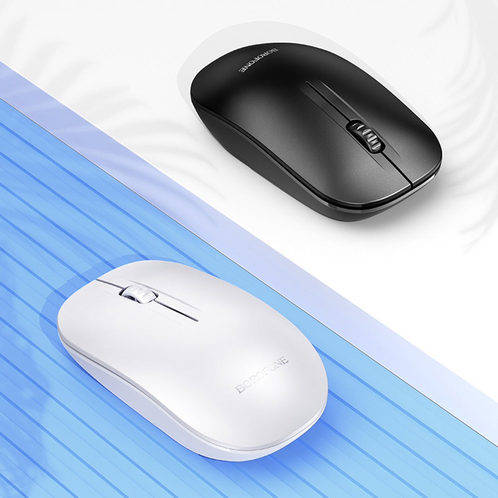 Bežični miš Borofone BG14 Planet, 1000DPI, BT / Wi-Fi, Crni