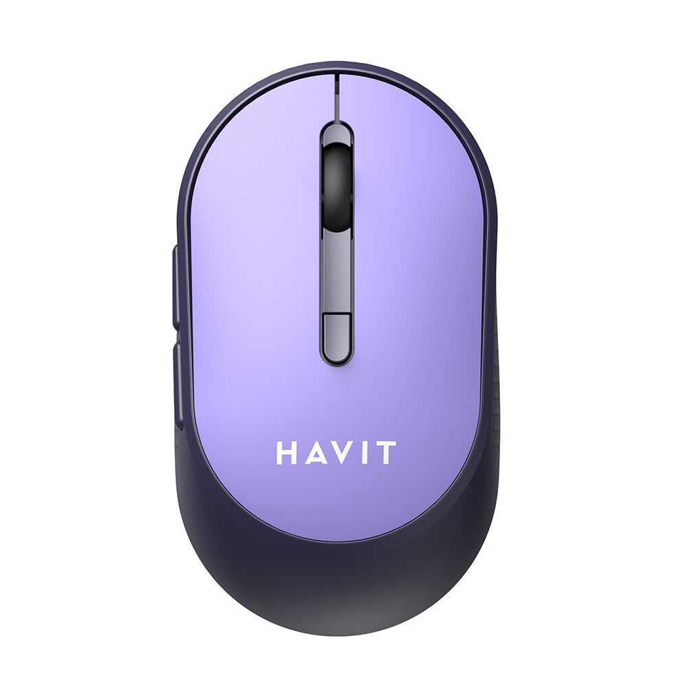 Bežični miš HAVIT MS78GT, 1200DPI - 3200DPI, Ljubičasti