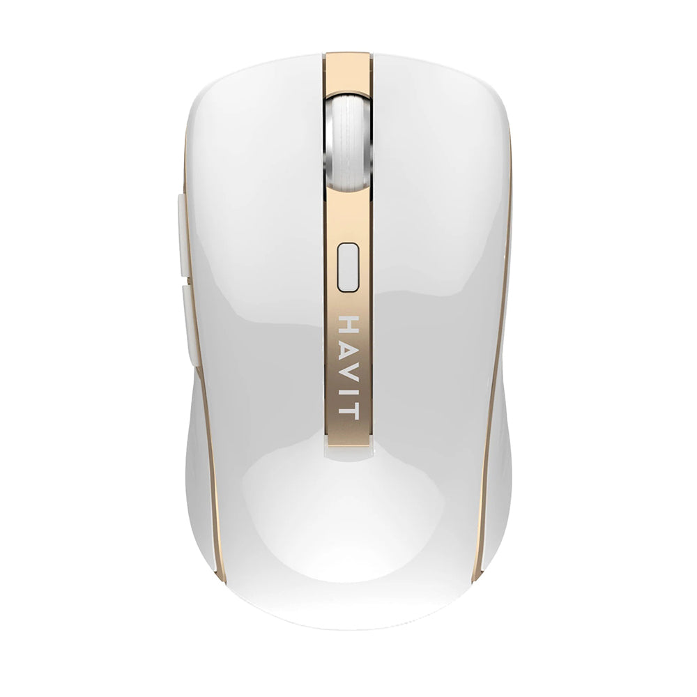 Bežični miš HAVIT MS951GT, 1000DPI - 1600DPI, Zlatno Bijeli