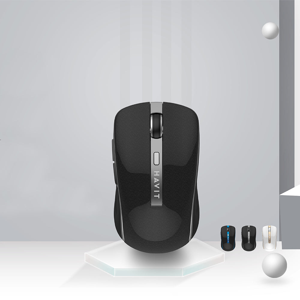 Bežični miš HAVIT MS951GT, 1000DPI - 1600DPI, Zlatno Bijeli