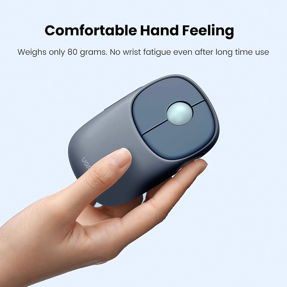 Bežični miš UGREEN MU102 FUN+, 4000DPI, BT / Wi-Fi, Plavi