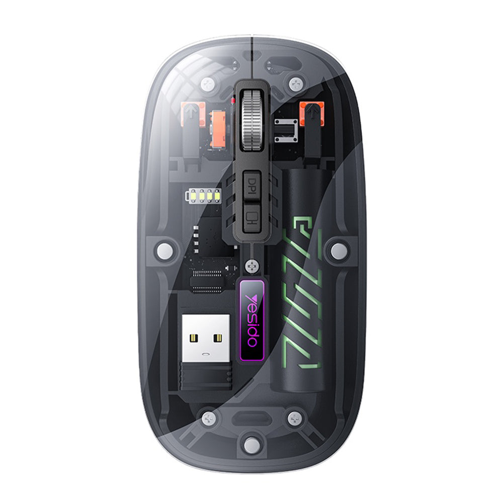 Bežični miš Yesido KB29, 800DPI - 1600DPI, BT / Wi-Fi, Crni