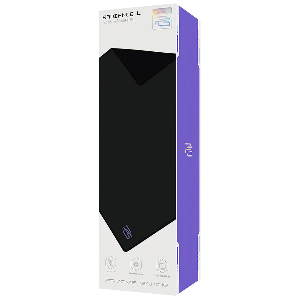 MousePad Proove Radiance, 450mm x 400mm x 3mm, Crni MPRD00200001