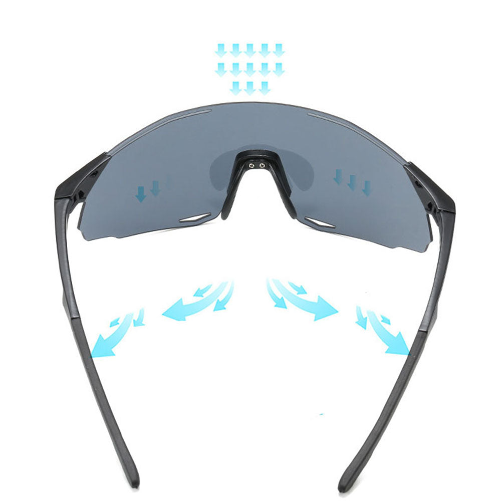 Unisex Biciklističke Naočale Techsuit 8853, Crno Srebrne