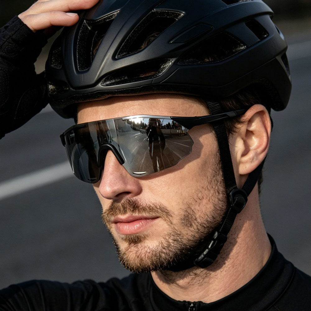 Unisex Biciklističke Naočale Techsuit 8853, Crno Srebrne