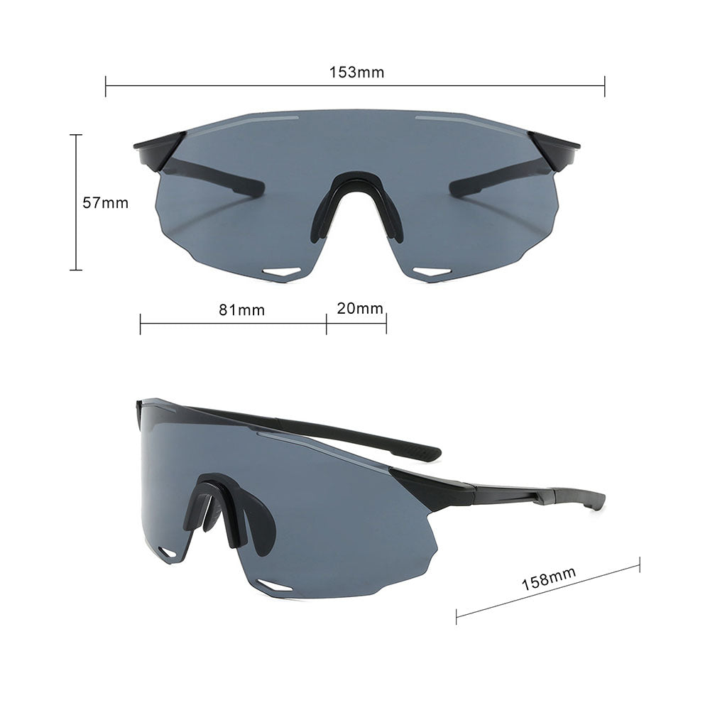 Unisex Biciklističke Naočale Techsuit 8853, Crno Sive