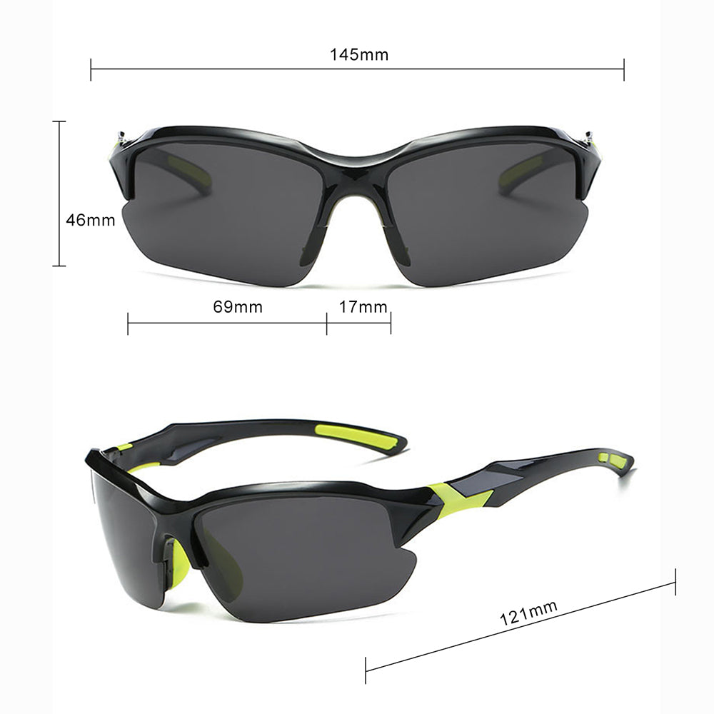 Unisex Biciklističke Naočale Techsuit 9301, UV Zaštita, Crno Plave