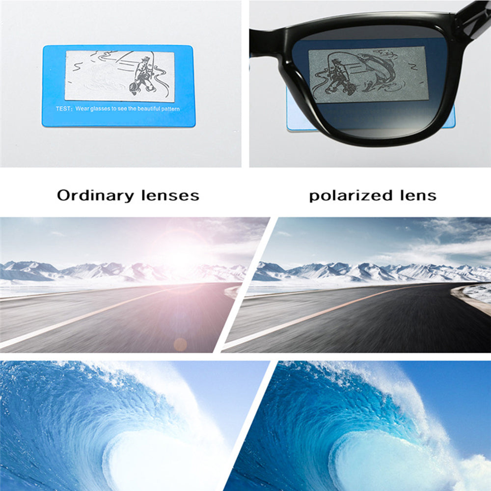 Sunčane naočale za muškarce Techsuit 0717, polarizirane, UV zaštita, crno plave