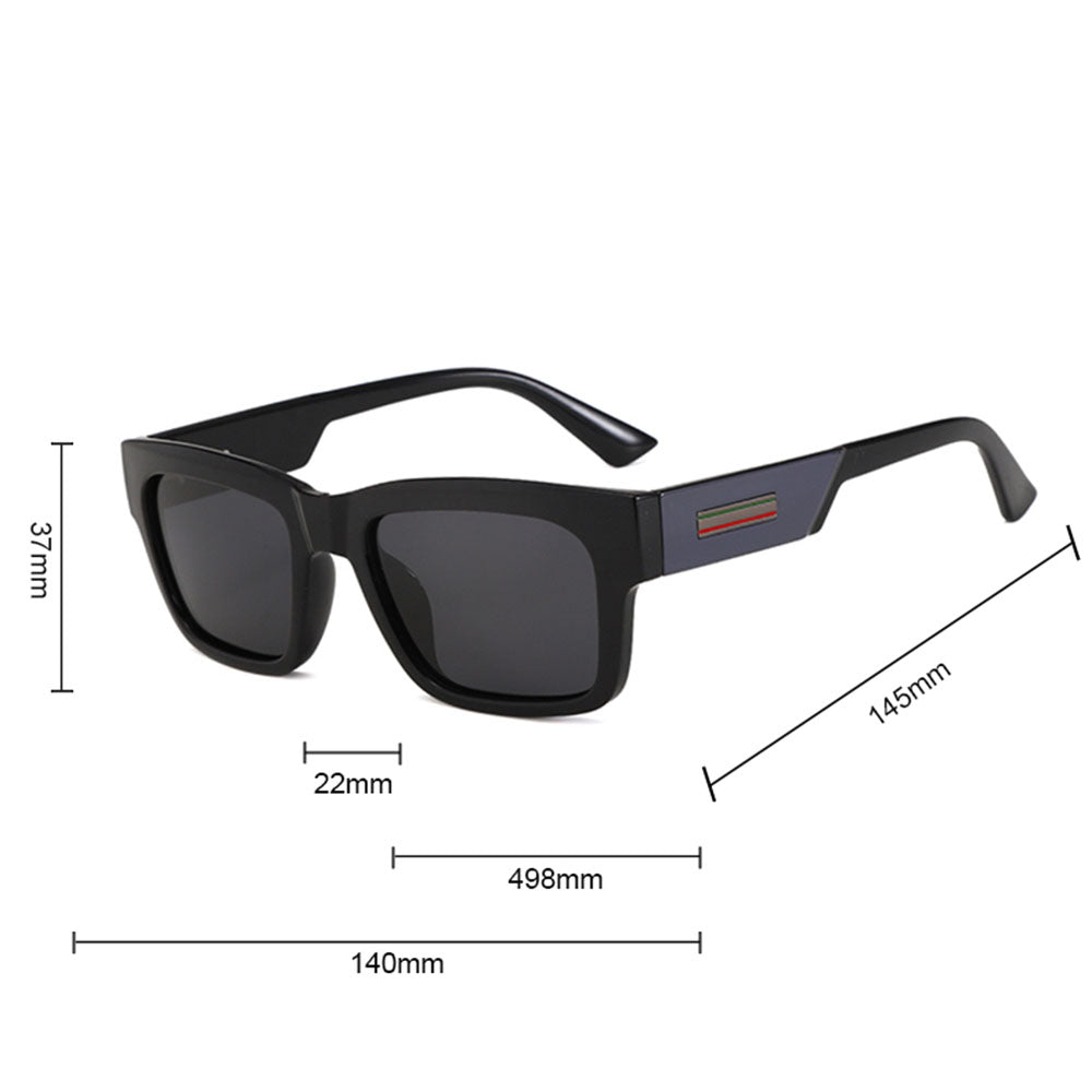 Muške sunčane naočale Techsuit 8491, polarizirane, UV zaštita, crne mat crvene
