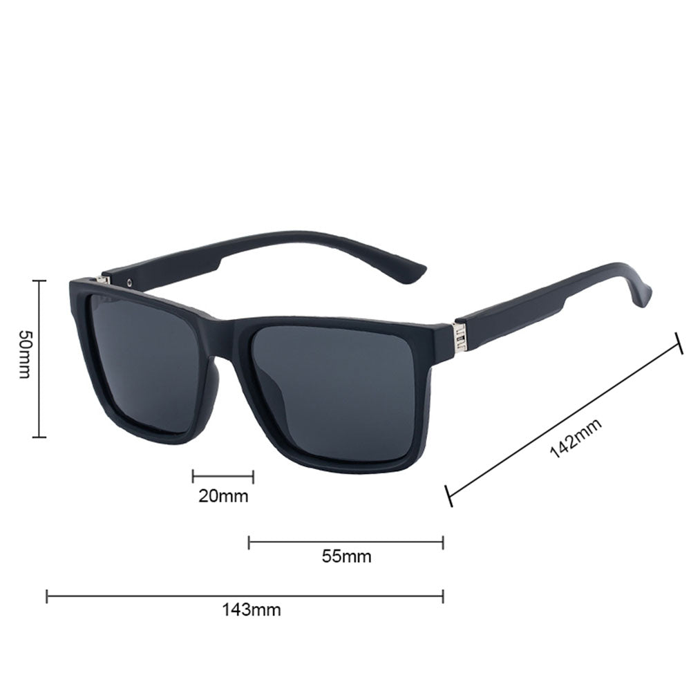 Sunčane naočale za muškarce Techsuit 8506, polarizirane, UV zaštita, mat crne