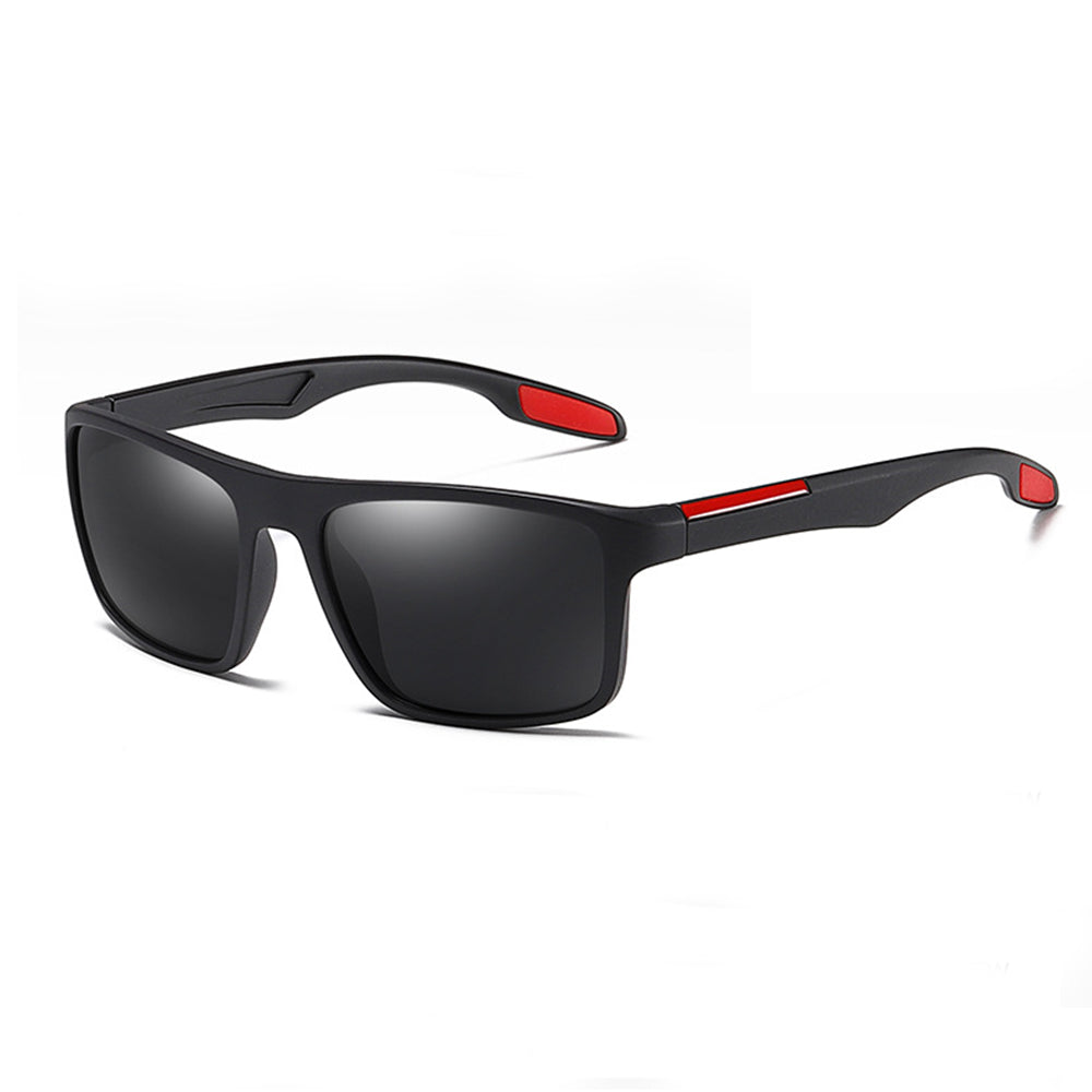 Muške sunčane naočale Techsuit TR90 (MM101), polarizirane, UV zaštita, crne mat crvene
