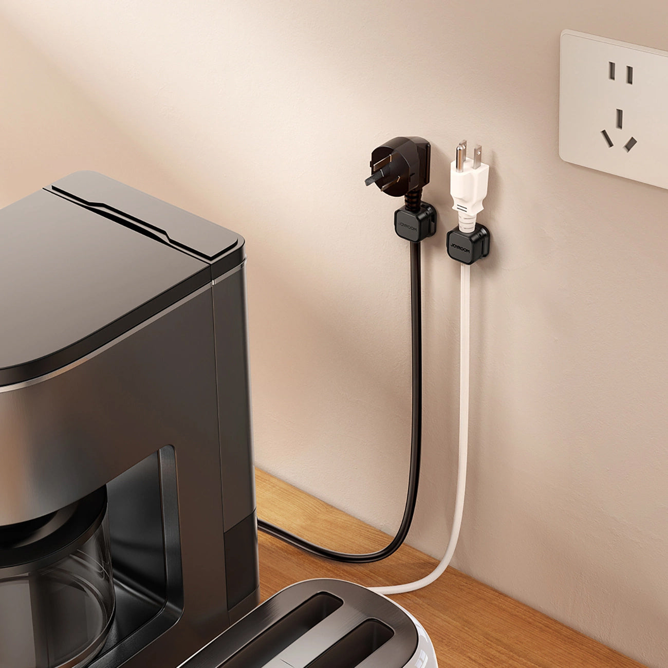 Organizator kabela Joyroom JR-ZS368, Set 6 Komada, Crni