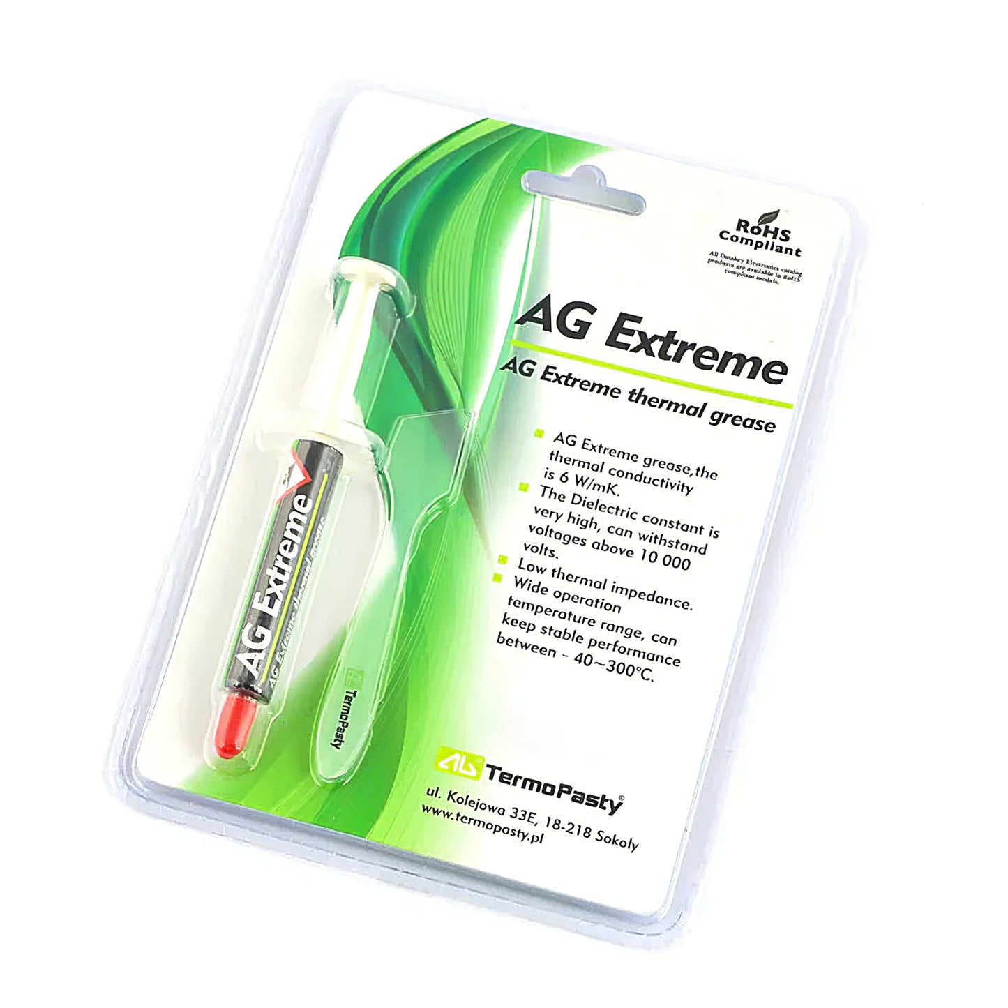 Termalna pasta AG Termopasty AG Extreme, tip štrcaljka, 3g ART.AGT-108