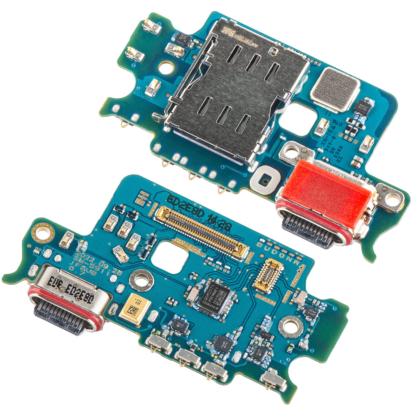 Ploča s konektorom za punjenje - Mikrofon - Modul čitača SIM Samsung Galaxy S23 S911, Swap GH96-15629A