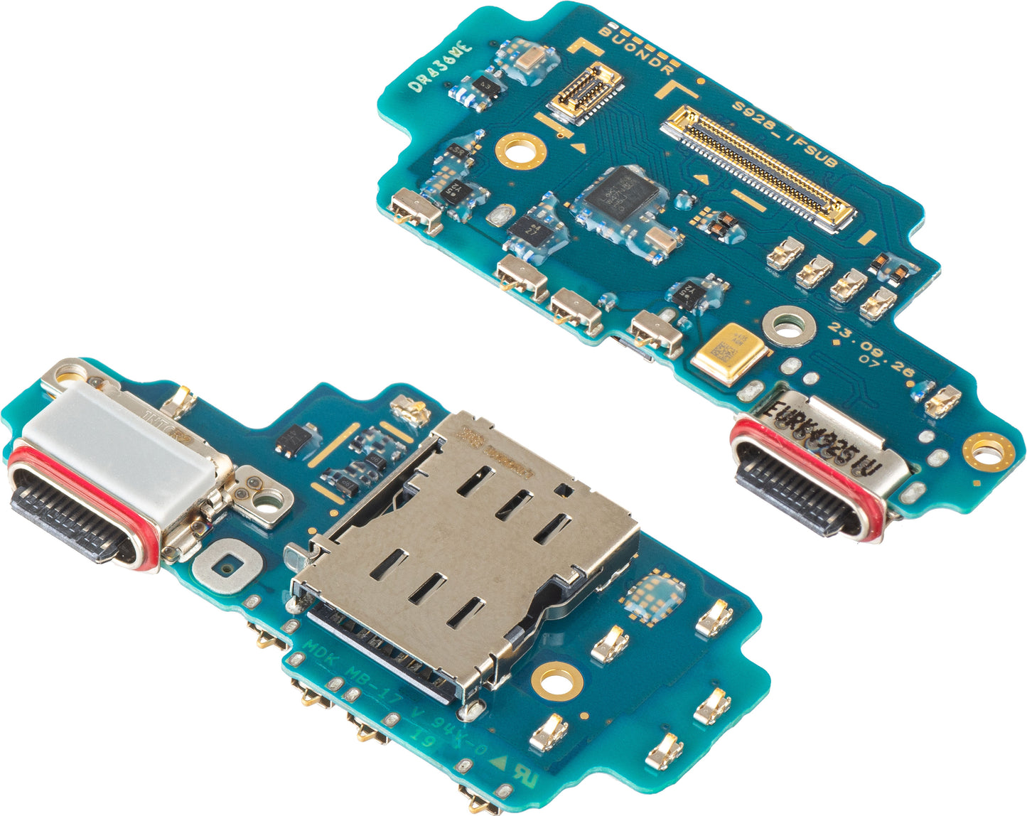 Ploča s konektorom za punjenje - Mikrofon - Modul čitača SIM Samsung Galaxy S24 Ultra S928, Service Pack GH96-16497A