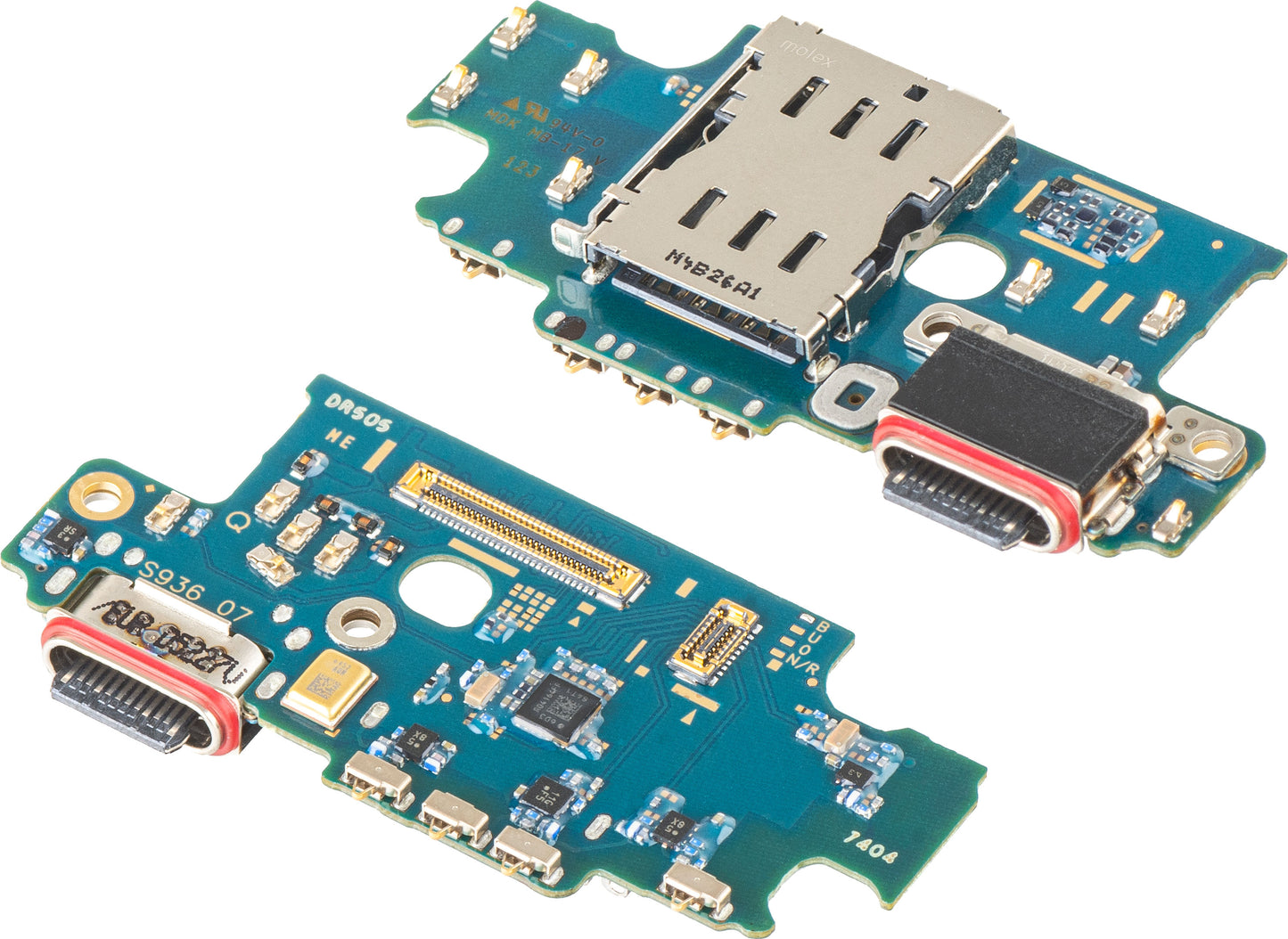 Ploča s konektorom za punjenje - Mikrofon - Modul čitača SIM Samsung Galaxy S25+ S936, Service Pack GH96-18237A