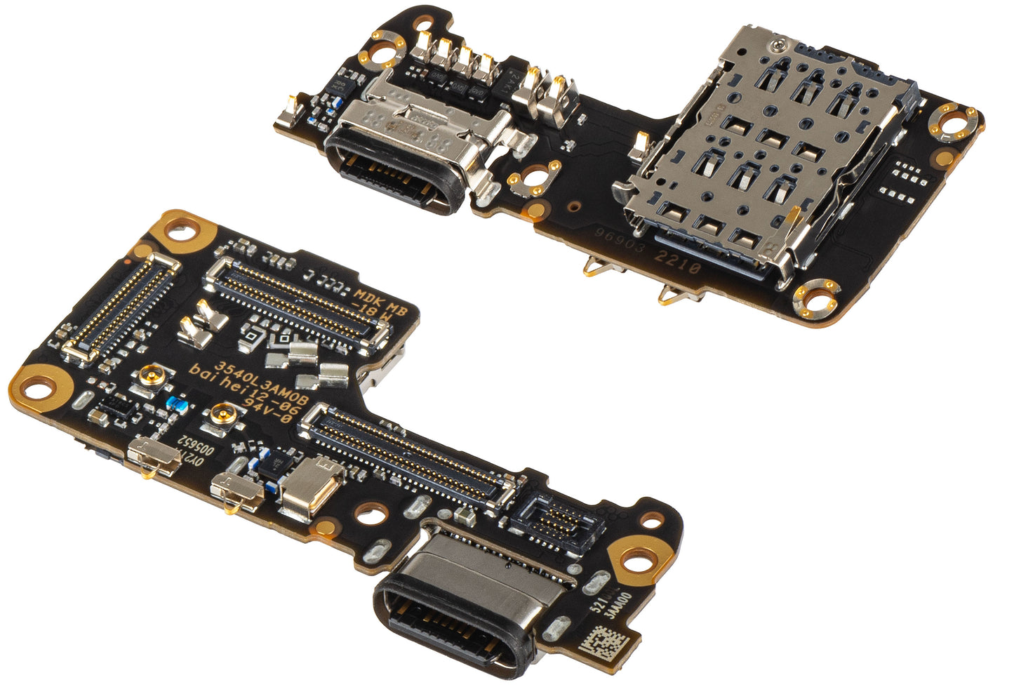 Ploča s konektorom za punjenje - Mikrofon - Modul čitača SIM Xiaomi 12S / 12X / 12, Service Pack 5600010L3A00