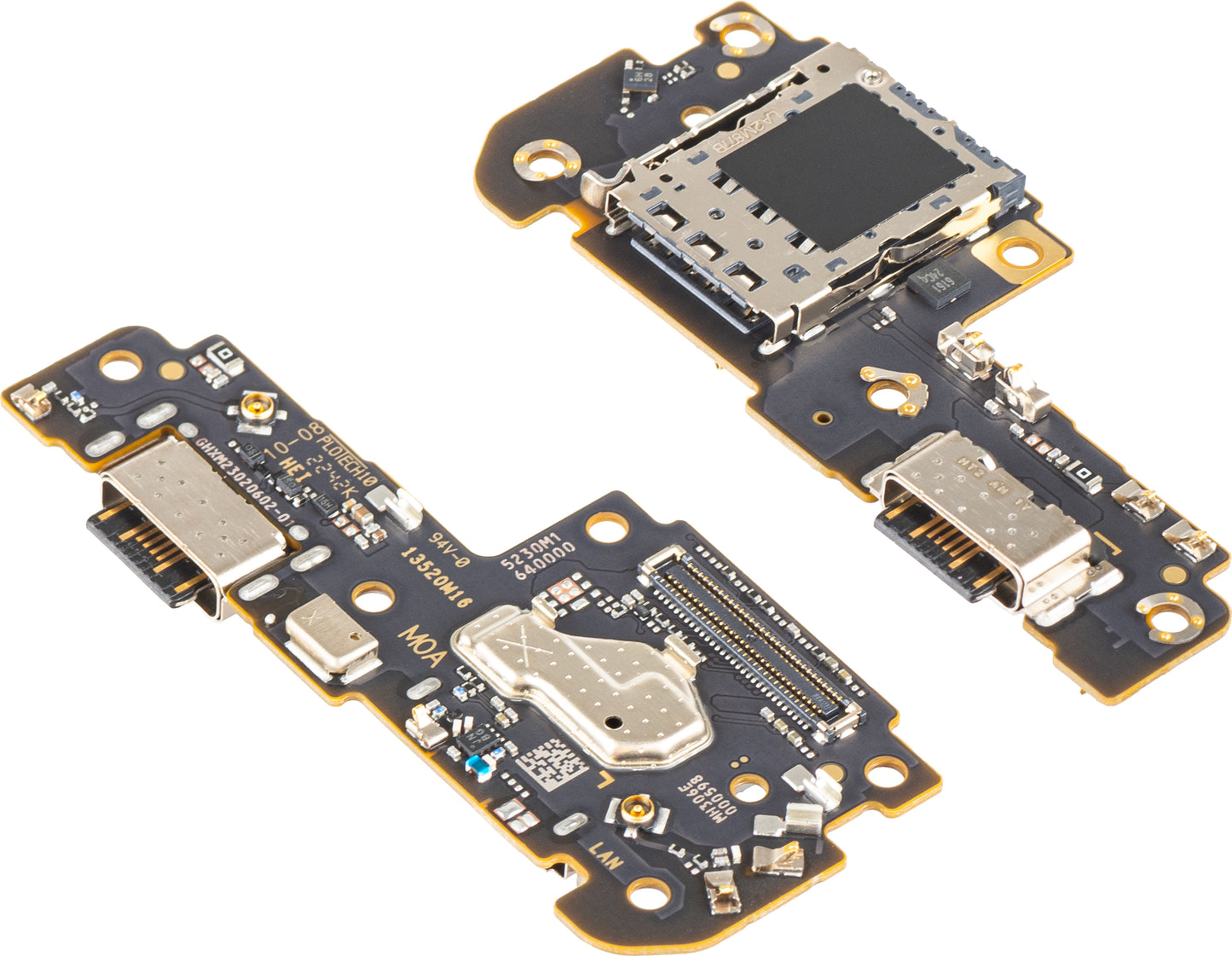 Ploča s konektorom za punjenje - Mikrofon - Modul čitača SIM Xiaomi Redmi Note 12 Pro 5G, Service Pack 5600020M1600