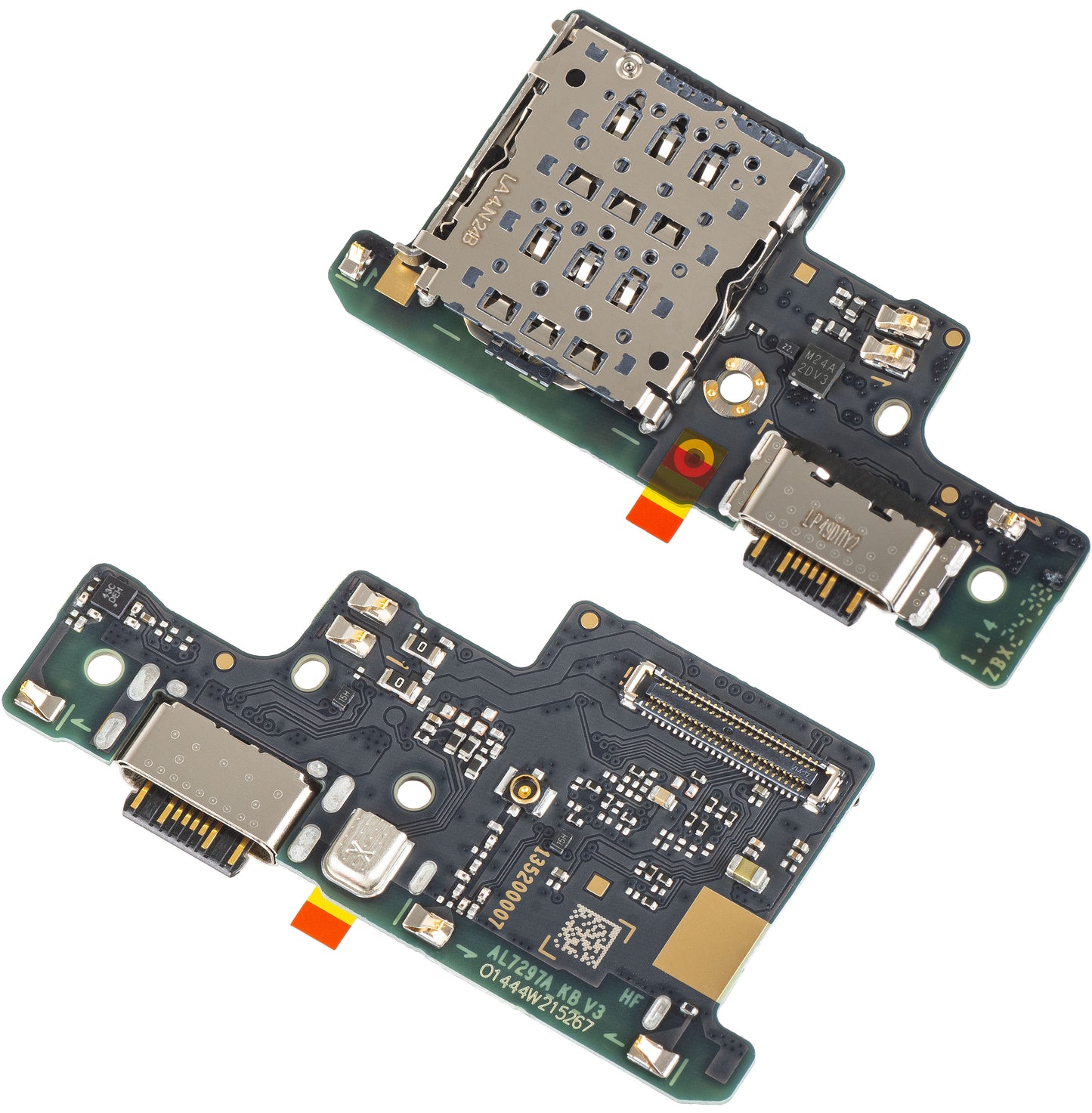 Ploča s konektorom za punjenje - Mikrofon - Modul čitača SIM Xiaomi Redmi Note 14 4G, Service Pack 5600020000700